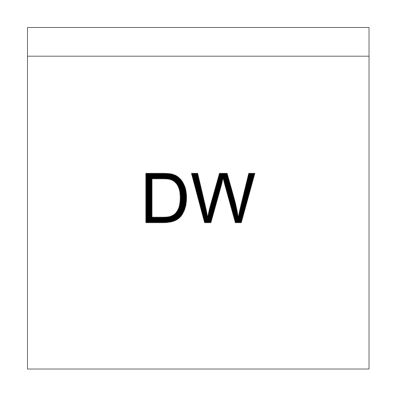 24-inch Dishwasher plan view CAD block