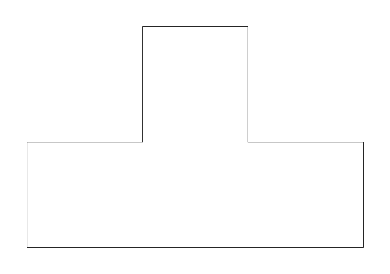 HVAC Duct Tee (North) plan view CAD block