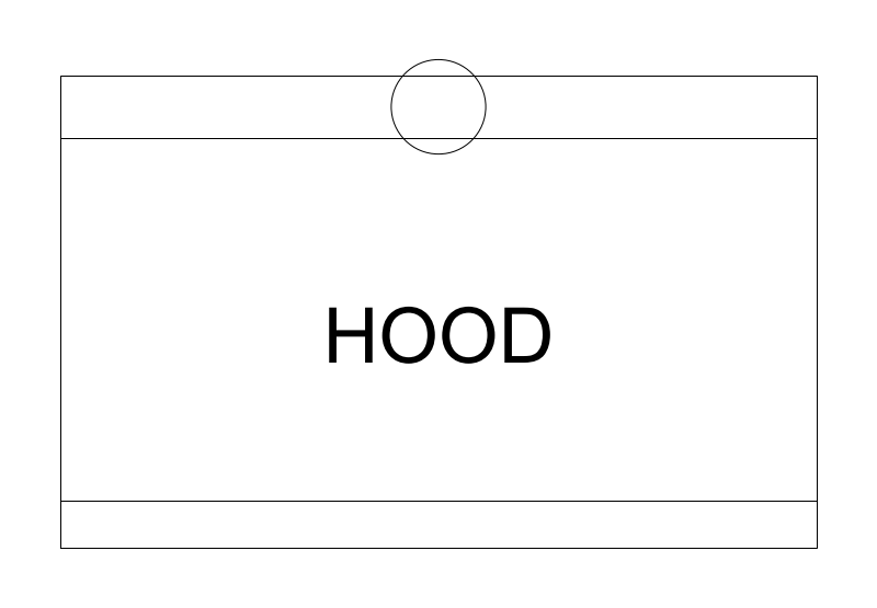 48-inch Fume Hood plan view CAD block
