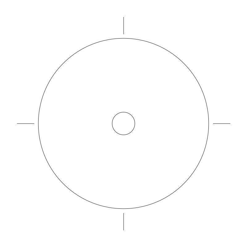 Floor Lamp plan view CAD block