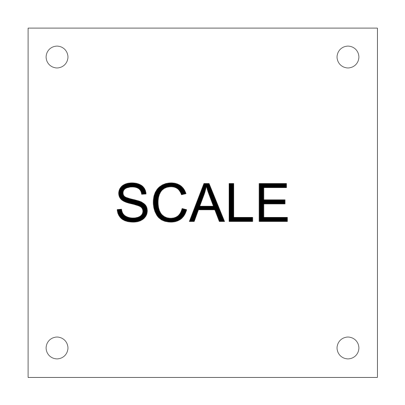 Platform Scale plan view CAD block