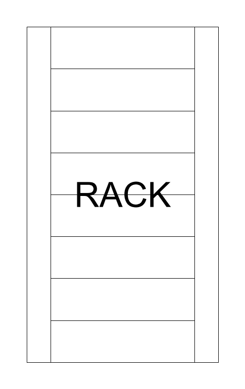 Server Rack plan view CAD block