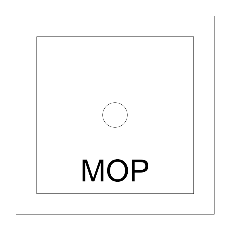 Mop / Service Sink plan view CAD block