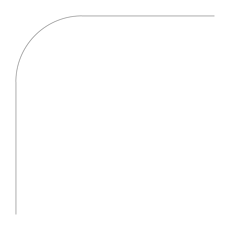 Fire-Sprinkler Pipe 90-degree Elbow (Southeast) plan view CAD block