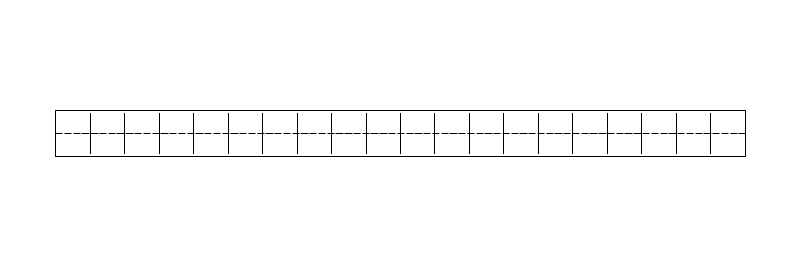 Trench Drain plan view CAD block